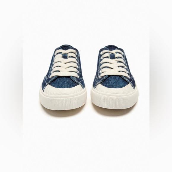ZARA DENIM OPEN BACK SNEAKERS - Picture 2 of 5